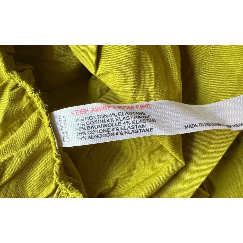 Free People Tastemaker Mini Buttondown V Neck Ruched Puff Sleeve Dress Small - Picture 9 of 12